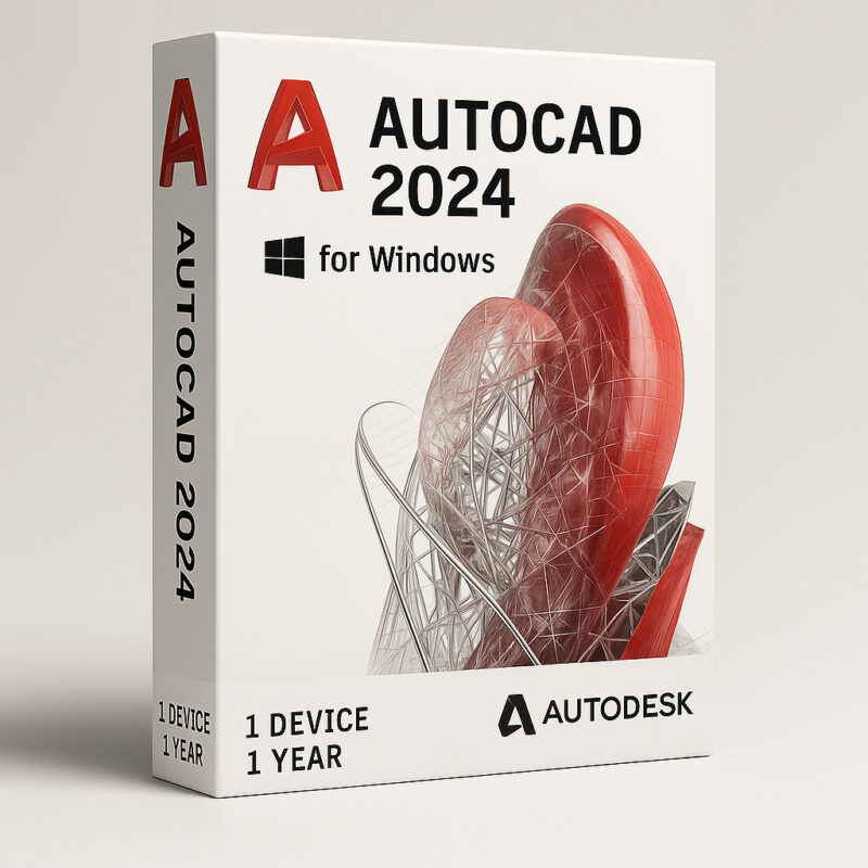 Autodesk Autocad 2024 For Windows Official 3 Year Licence