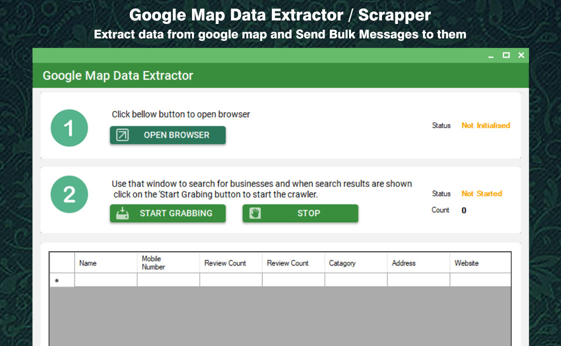 Google Map Data Extractor Scrapper